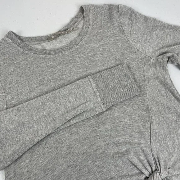 Athleta Nirvana Twist Front Pullover Women's Size Small Gray Athleisure Casual - Picture 1 of 12